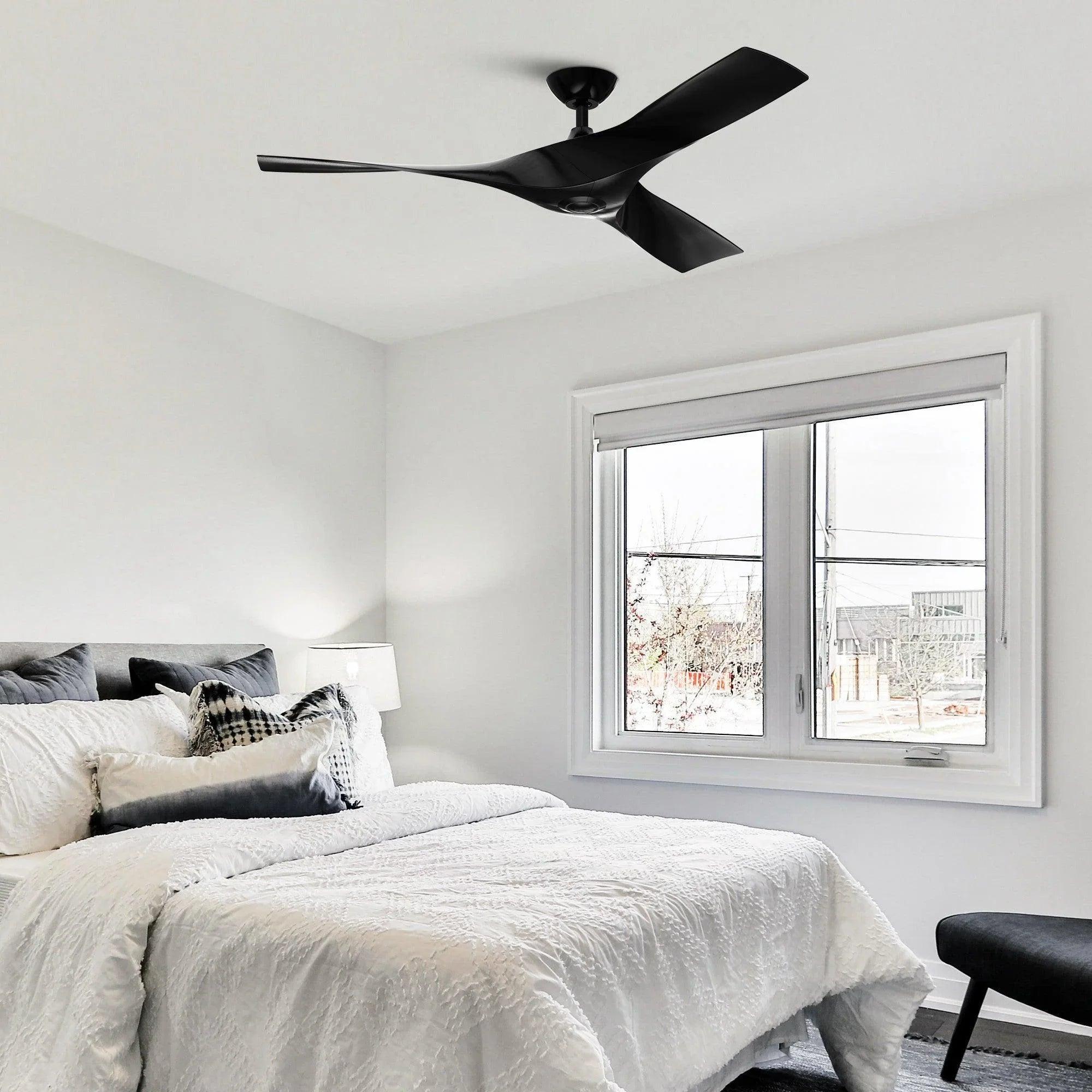 52" Windmill Industrial Ceiling Fan with Remote, DC Motor Reversible Downrod Mount 52" Windmill Industrial Ceiling Fan with Remote, DC Motor Reversible Downrod Mount