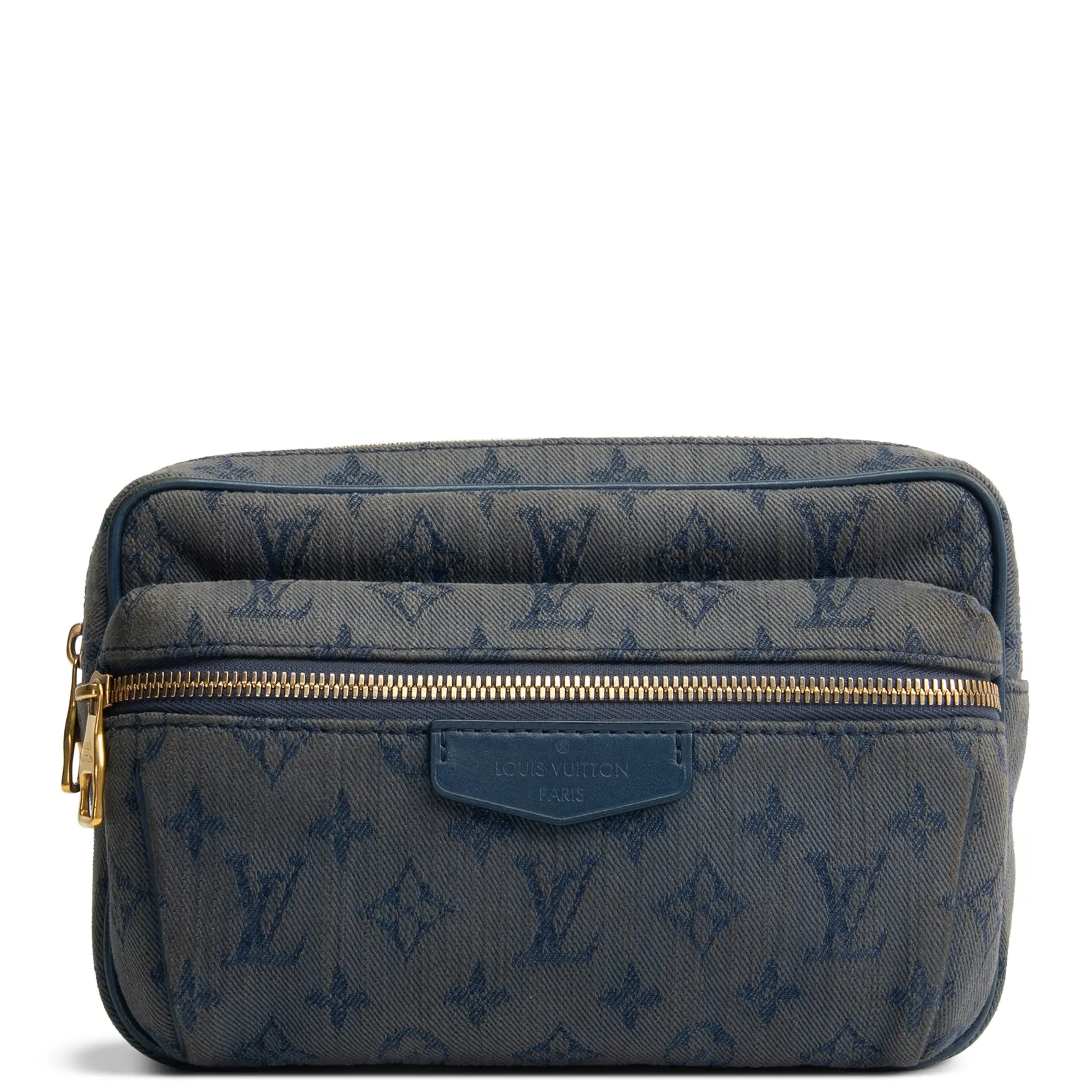 Pre-owned Louis Vuitton Denim Belt bags Monogram Outdoor Bumbag