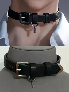 1 piece of Love and Deep Space necklace, non-PUMaterial fashion accessory, suitable as a Halloween gift