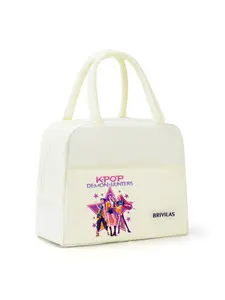 Large Capacity Cartoon Lunch Bag, Portable Sports Lunch Box, Durable Handbag for Travel Camping School, Christmas Halloween Birthday Gift