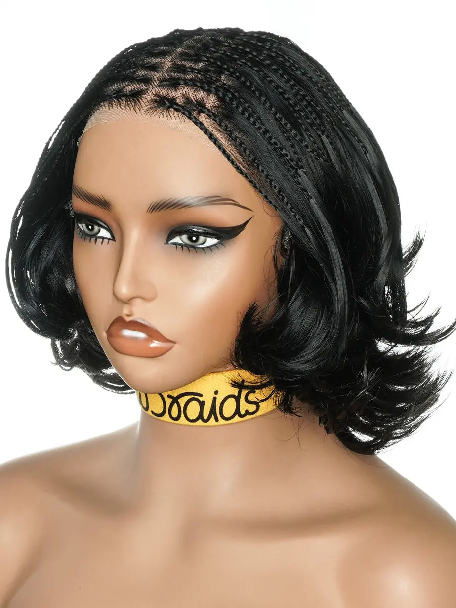 uBraids 10" French Curls 13*6 Lace Frontal Boho Bobo Braided Wig