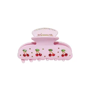 Emi Jay Sweetheart Clip Hair Claw in Pink Cherry Pie