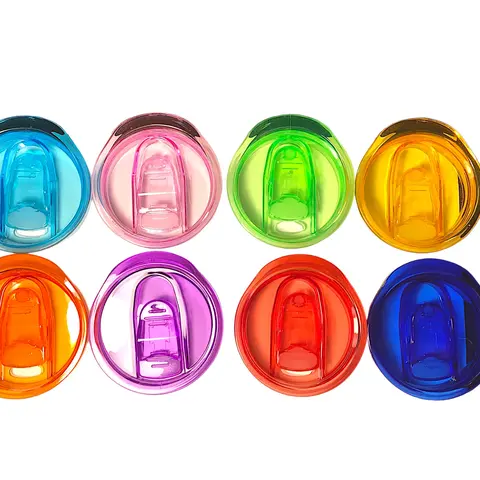 COLORED & CLEAR LIDS FOR 20 Oz SKINNY TUMBLERS