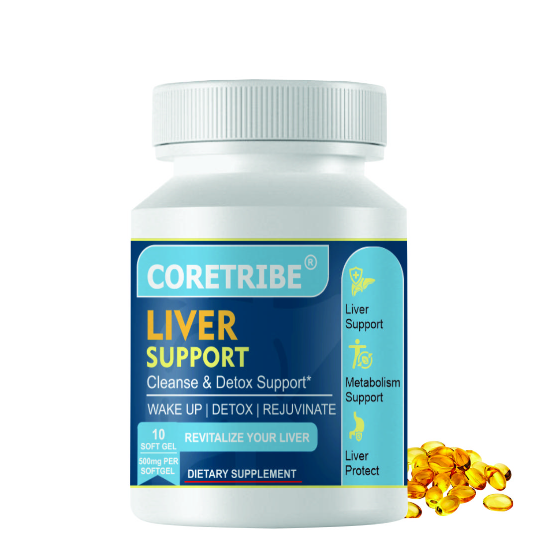 Coretribe Ayurvedic Liver Detox & Cleanse Softgels with Arka Pushpa & Kshupa Swarasa Siddha Tila Taila | Healthcare Support for Liver Wellness, Digestive Health | 10 Count