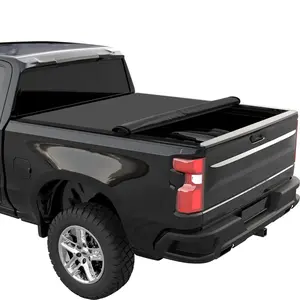 GARVEE Truck Bed Tonneau Cover, Soft Roll Up, Compatible With 2019-2025 Chevrolet Silverado/GMC Sierra 1500/2500HD/3500HD, Fleetside 5.8 FT Bed