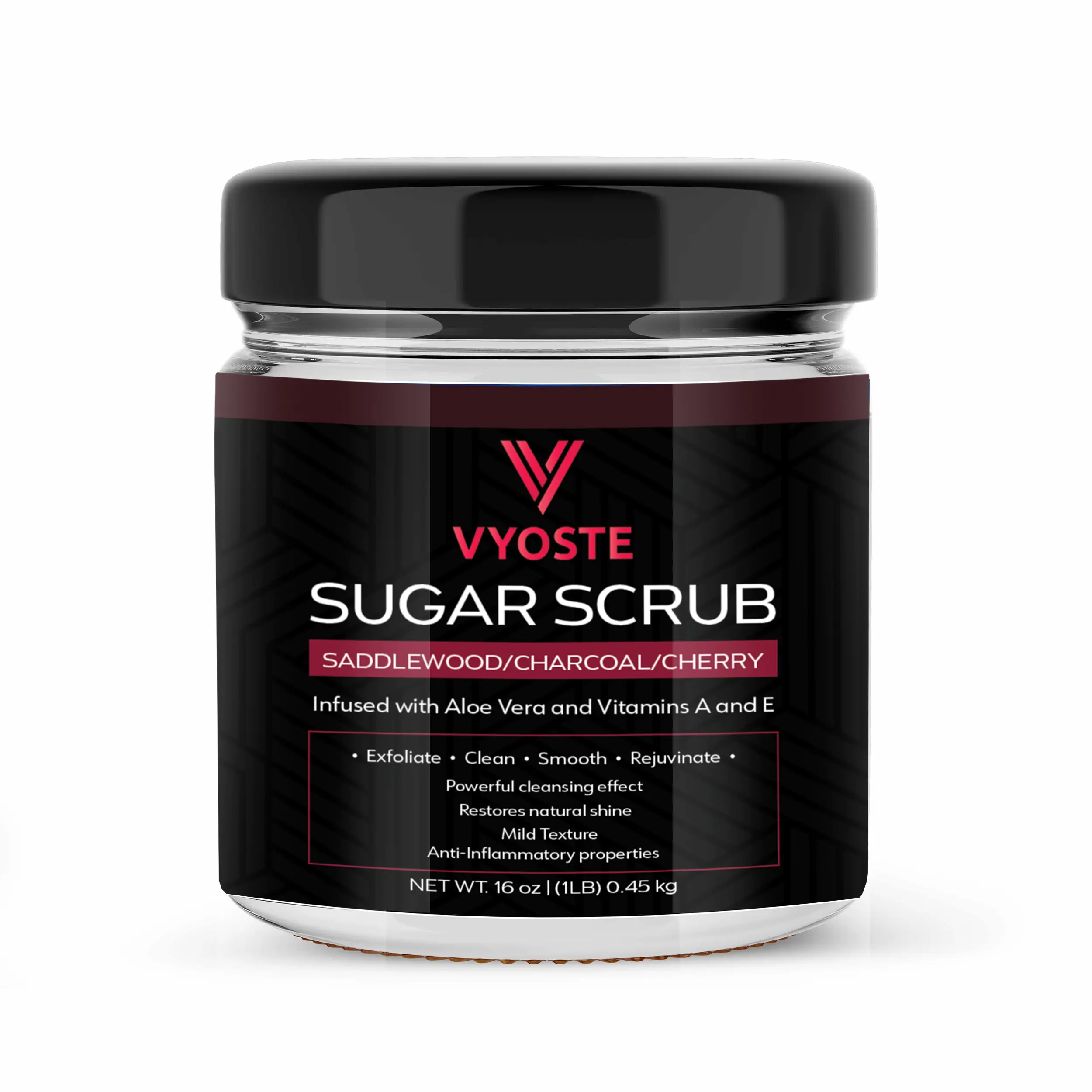 Sugar Scrub (Saddlewood, Charcoal, Cherry)