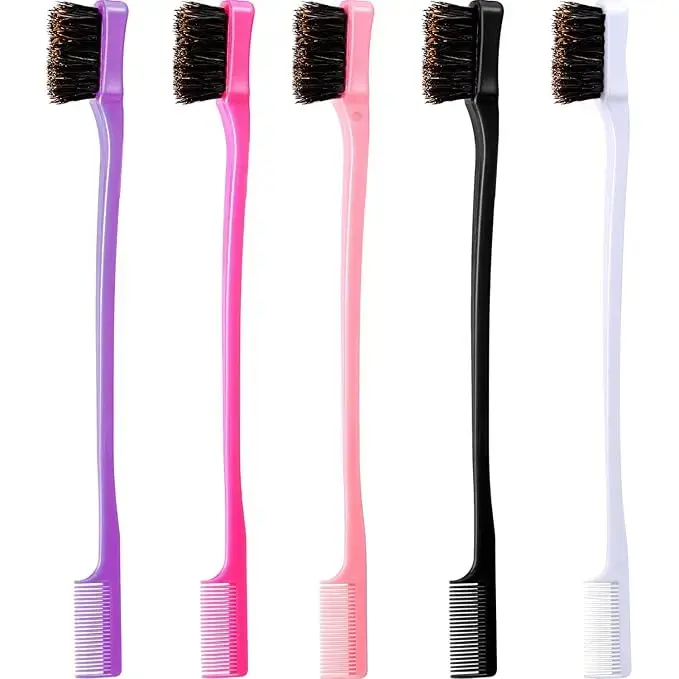 RhisoHair Edge Control Brush - Precise Edgelift Defining Styling Tool, Multi-Color Options, Inclusive Free Gift (Hair Extensions & Wigs Accessory)