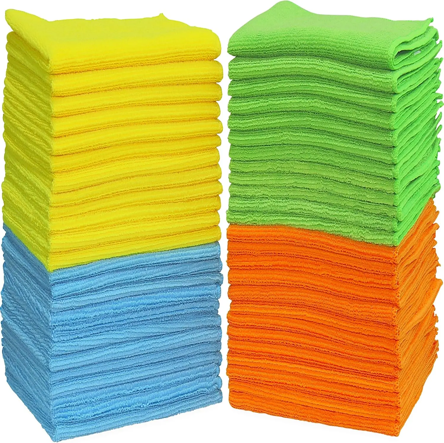 Microfiber Cleaning Cloth (16" x 16") 12 Pack Microfibercloth Super Absorbent Reusable