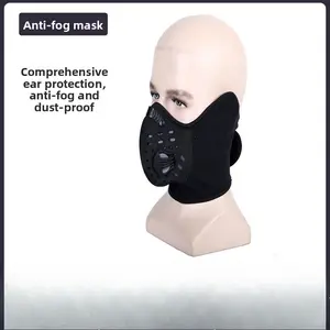 Outdoor cycling sports oxygen barrier training mask sports mask, filter anti-haze dust mask ear protection