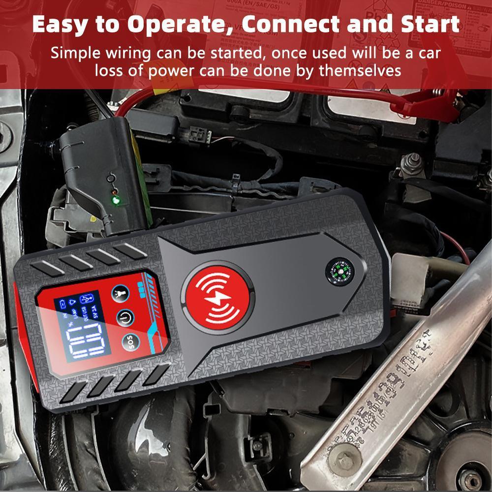 Jump Starter, 8000A Battery Jumper Starter Portable (for 6.0L Gas or 5.0L Diesel Engine), Car Battery Jump Starter, Jump Box, Jump Start Battery Pack with Jumper Cable, LED Light