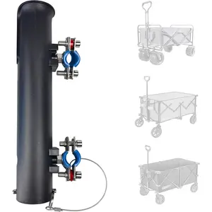 Rod Holders - Ideal for Wagons, Gardening Wagons, Gorillas and Campers, Golf carts. Clip-on mounting.