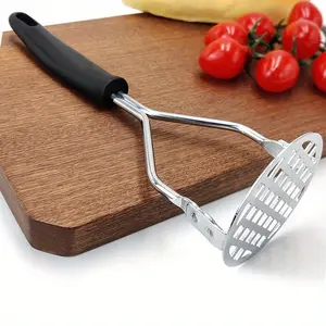 1pc,Household Electroplating Convenient Potato Mash Crusher Sweet Potato Crusher Garlic Pressing Appliance Creative Kitchen Tools