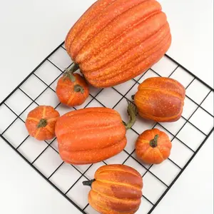 Artificial Pumpkin Decoration, 7 Counts/set Simulation Pumpkin Model, Fake Vegetable for Home Party Wedding Festival Decoration, Halloween