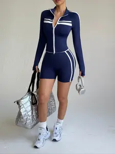 Women's Comfortable Yoga Running Exercise Fitness Clothing Pilates Professional Fitted Design All Season Activewear Sportswear Shorts Set, Ladies Sports for Gym Workout