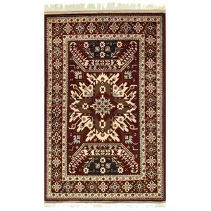 Canvello 1970s Vintage Afghan Tekkeh Rug - 3'11" x 6'3"