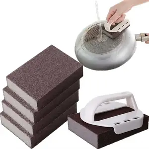 3PCS Magic Cleaning Sponge RustRemover - Multi-Purpose Emery Pad,Powerful Stain & Grease Cleaner forKitchen.
