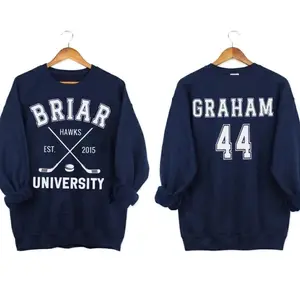 Custom Briar Hockey Crewneck Sweatshirt, Off-Campus, Hockey Romance Comfort Colors, Campus Hockey, Briar U Hoodie, Custom University Hockey