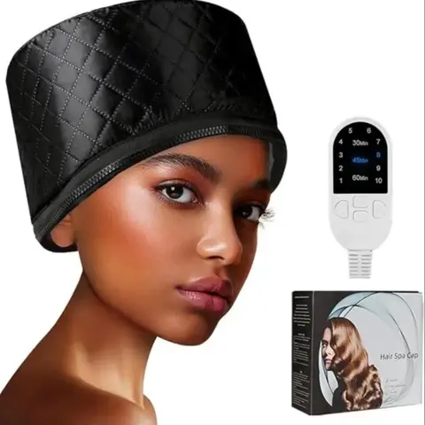 【Black Friday】Hair Care Heating Cap, Adjustable-Temperature Steam Bonnet for Deep Conditioning Treatment, Ideal Winter Gift for Girlfriend