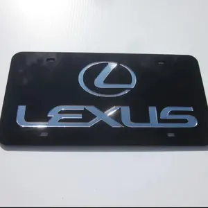 LEXUS Acrlic Mirror License Plate Auto Tag
