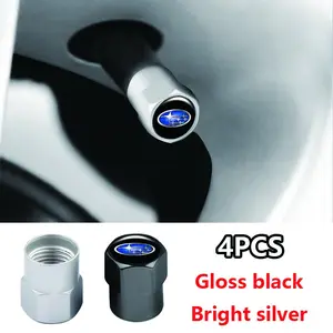 4pcs Subaru Tire Valve Stem Caps, Dust Proof and Waterproof Covers, Fits Outback, Forester, Impreza, Wrx, Crosstrek