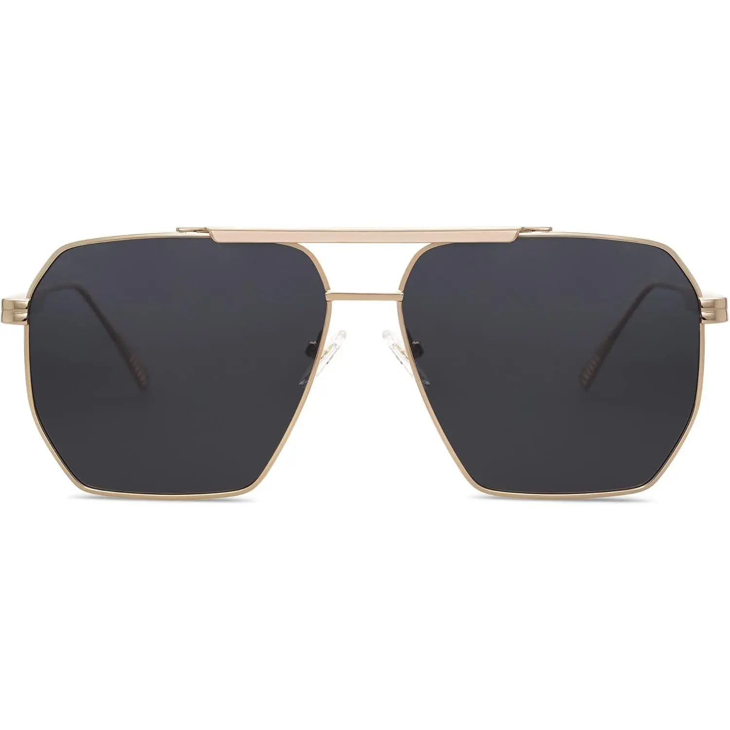 Retro Oversized Square Polarized Sunglasses for Men Women Vintage Shades SOJOS Retro Vintage Square Polarized Sunglasses for Women  main image 3