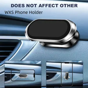 Upgraded Car Magnetic Phone Holder, 360 Degree Rotating Mount, Car Cellphone Mount, Compatible with All Models, Strong Magnet, Easy Installation, Car Mount Smartphone, Magnetic Aluminum Mount