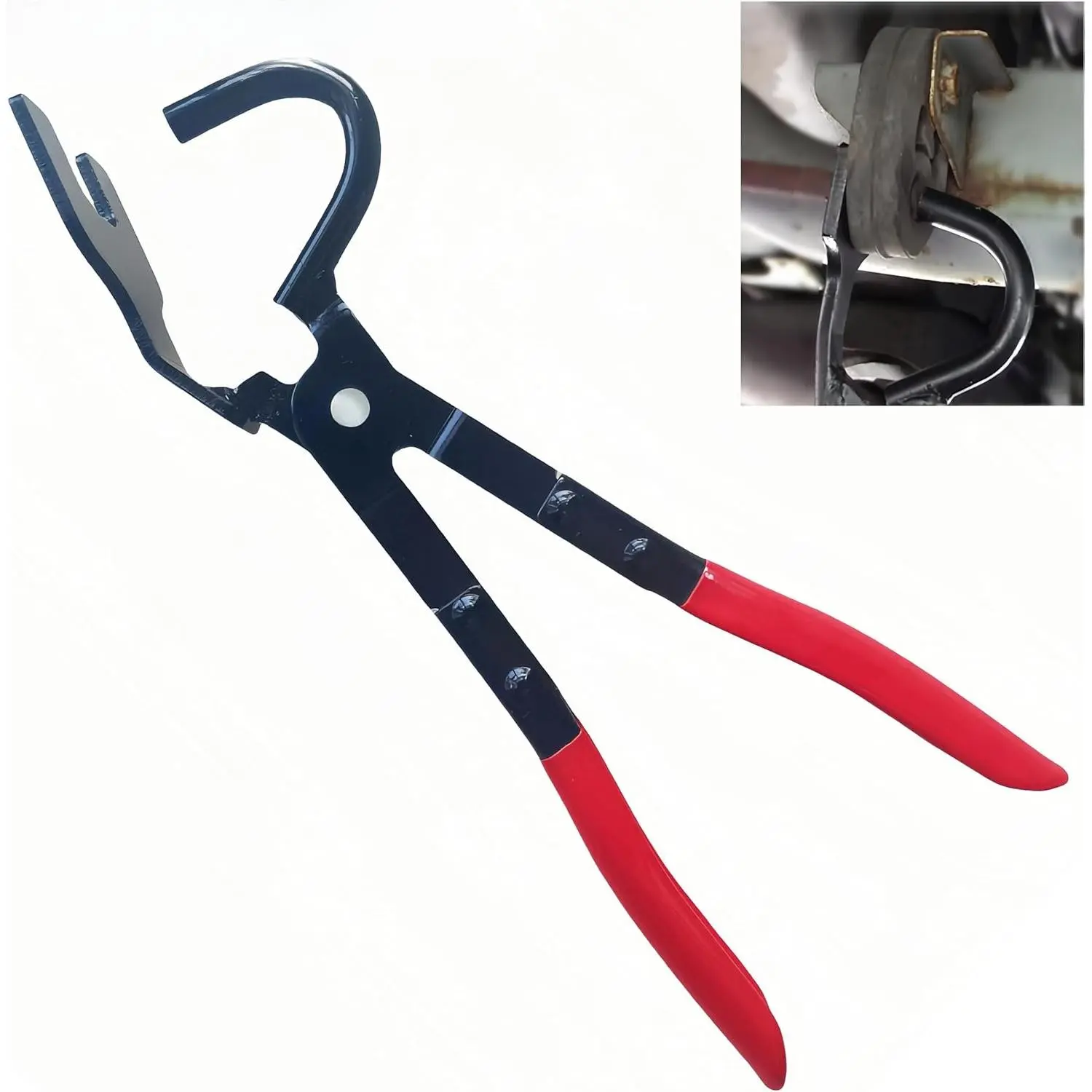 Exhaust Hanger Removal Tool -Rubber Bracket and Exhaust Hanger Separation Pliers,38350 Muffler Exhaust Hanger Removal Pliers Compatible with All Exhaust Rubber Hangers