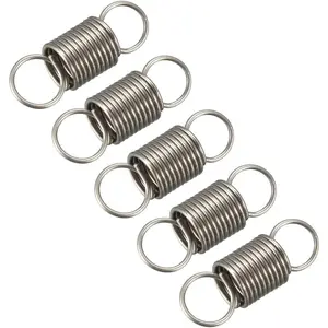 METALLIXITY Extension Spring (0.5x5x15mm/0.02"x0.2"x0.59") 5Pcs, Stainless Steel Tension Spring Wire - for Home Repair Construction Machinery