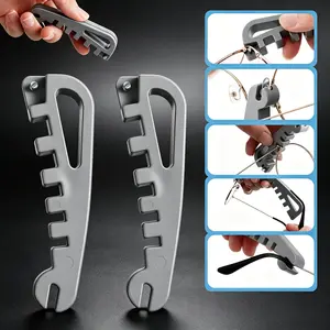 2-Piece Glasses Frame Curvature Adjuster & Bender | Portable DIY Eyeglass Repair Tool for Temple Arms & Nose Pads Adjustment