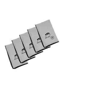 ultimate microfiber glass polishing cloth 5 Pack – 25x20 inch white
