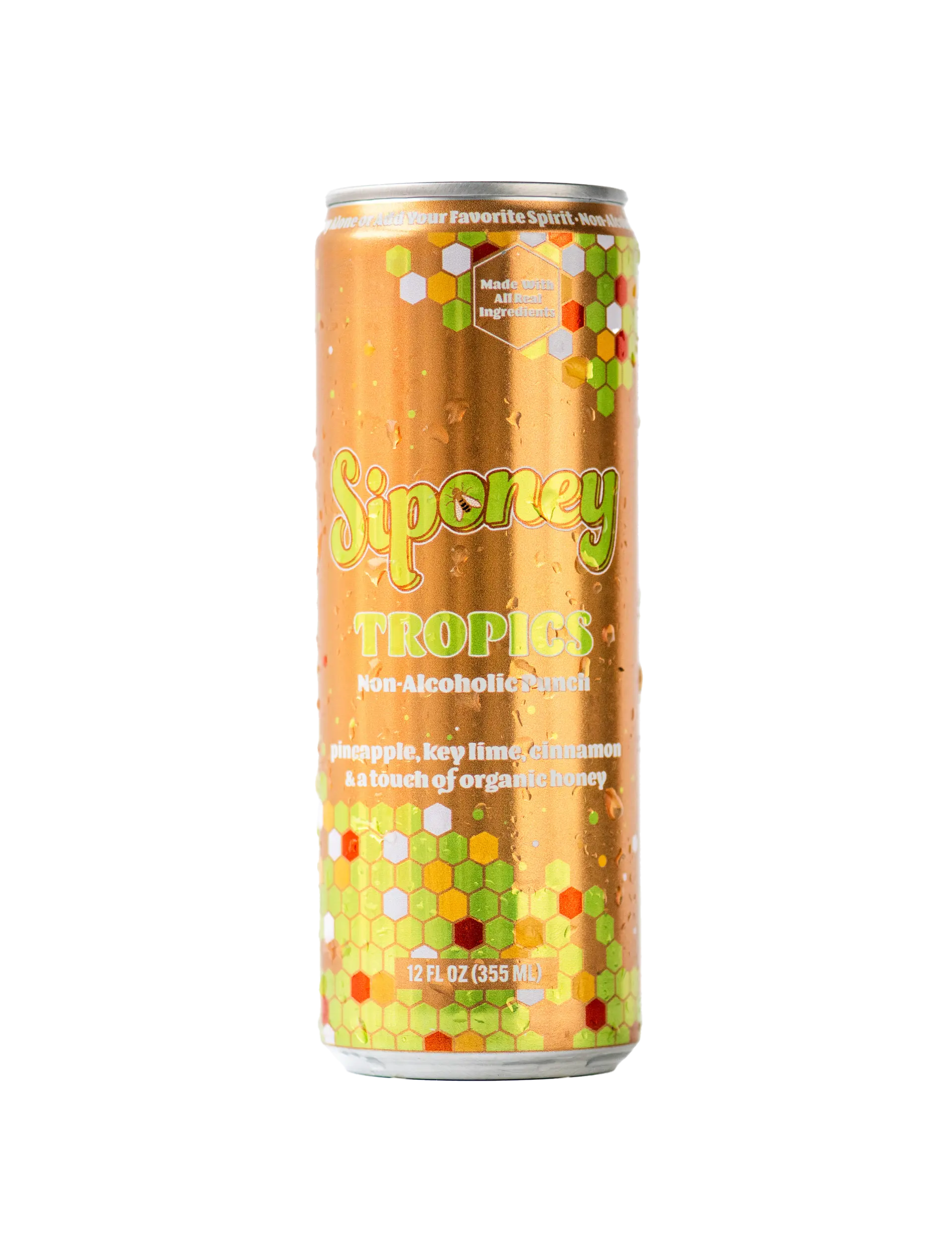 Siponey Tropics, Non-Alcoholic Punch Cocktail, Drink Mixer, Made With All Real Ingredients, Mocktail, Ready to Drink, RTD, 6 Pack