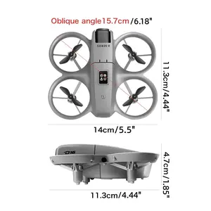 Beginner-friendly aerial drone: D16 4K dual cameras with remote control, multi-angle shooting, 360° protection, intelligent obstacle avoidance, smooth flow hovering for stable flight, safe for indoor and outdoor filming, easy to produce footage.