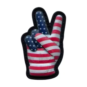 TACTICAL GLOVE PEACE SIGN V3 PVC MORALE PATCH