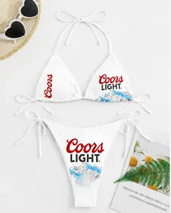Coors Light Casual Printed Bikini Set TBS