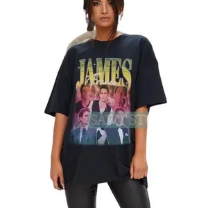 James Franco Retro Shirt - Homage Tee, Fan Tees, Vintage 90s Sweater, , Gift Ideas Tshirt Cotton Fit Top Womenswear