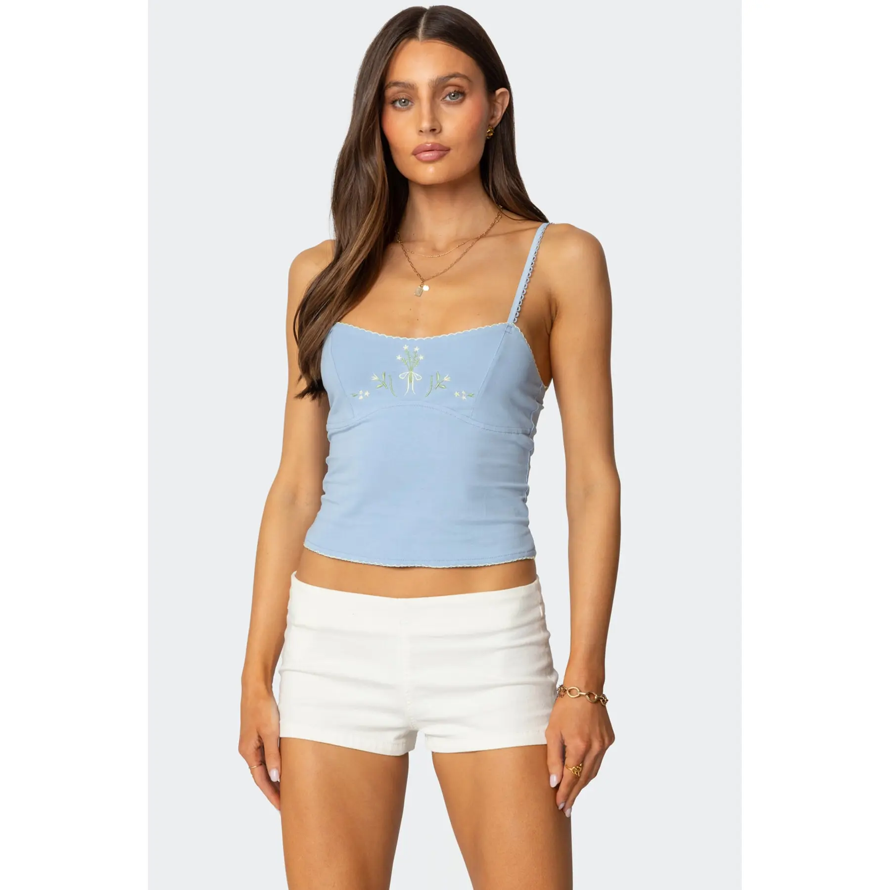 Prairie Embroidered Tank Top