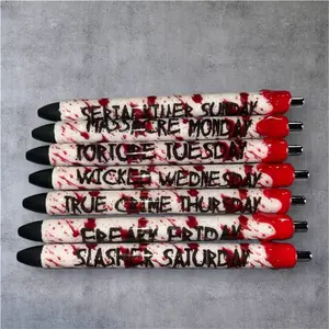 True crime weekday pen set