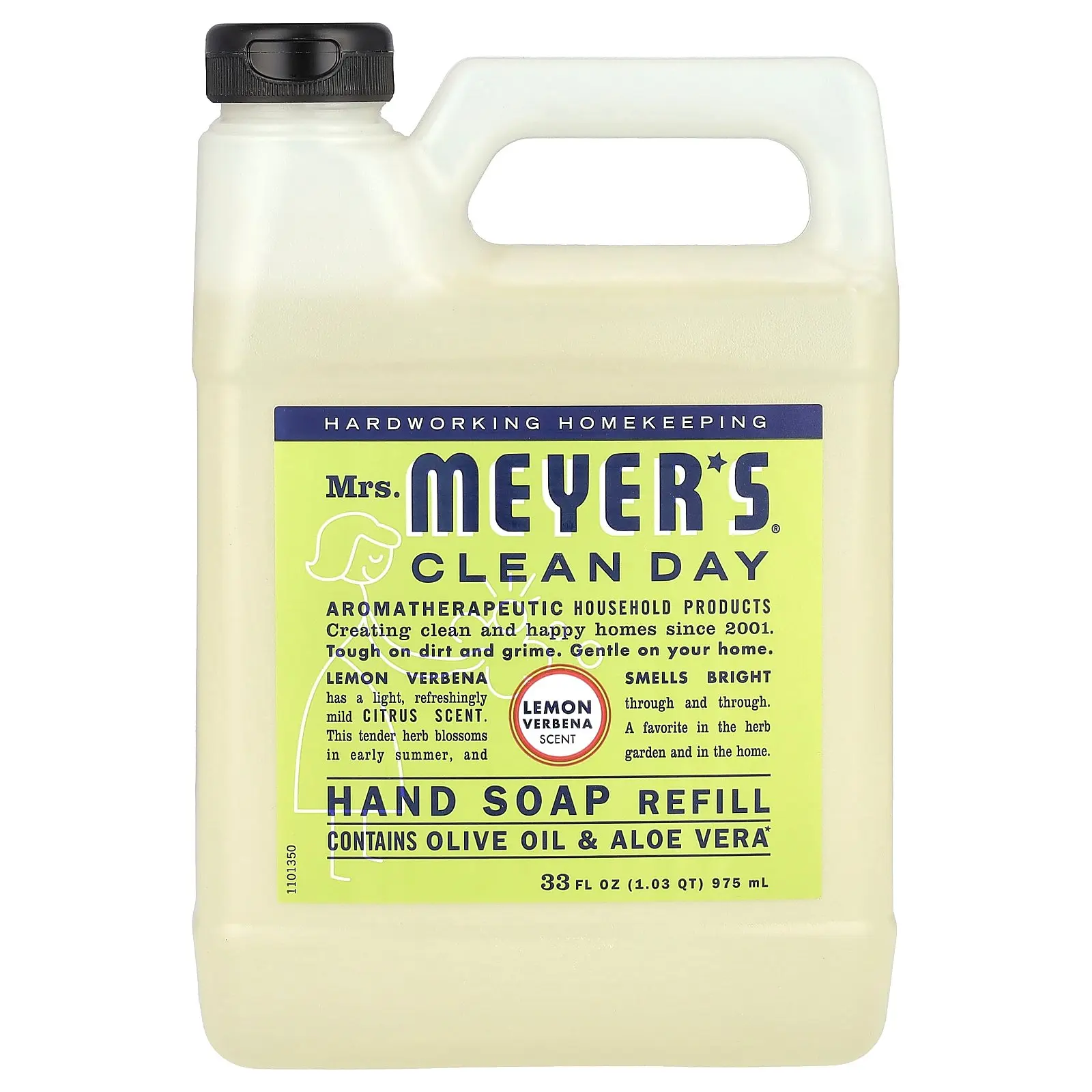 Mrs. Meyers Clean Day Hand Soap Refill, Lemon Verbena, 33 fl oz (975 ml) Mrs. Meyers Clean Day Hand Soap Refill, Lemon Verbena, 33 fl oz (975 ml)