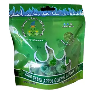 SOUR GREEN APPLE GUSHER BURSTS GUMMY SOUR CANDY SNACK BONBON SOUR GREEN APPLE GUSHER BURSTS GUMMY SOUR CANDY SNACK BONBON