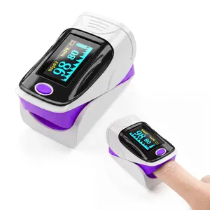 Purple Portable Fingertip Pulse Oximeter – Compact & Lightweight, One-Touch Operation, Auto On/Off, HD Display, Suitable for All Ages, Great for Home, Sports & Travel, Includes Lanyard
