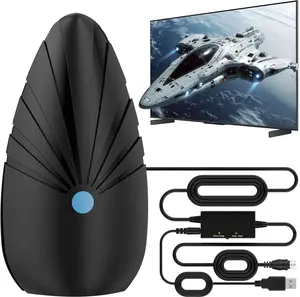 2026 Indoor TV Antenna for Smart & Old TVs, 6000+ Miles Range Strongest Digital HD TV Antenna Indoor Ourdoor Support 4K 1080P VHF UHF, 360 Long Range Reception with Signal Amplifier