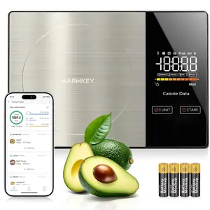 Food Scale with App - 1g Precision Digital Kitchen Scale, Tracks Calories & 24 Nutrients, Macros, Fat & Protein for Keto, Fitness & Meal Prep, 11lb/5kg with Tare Function