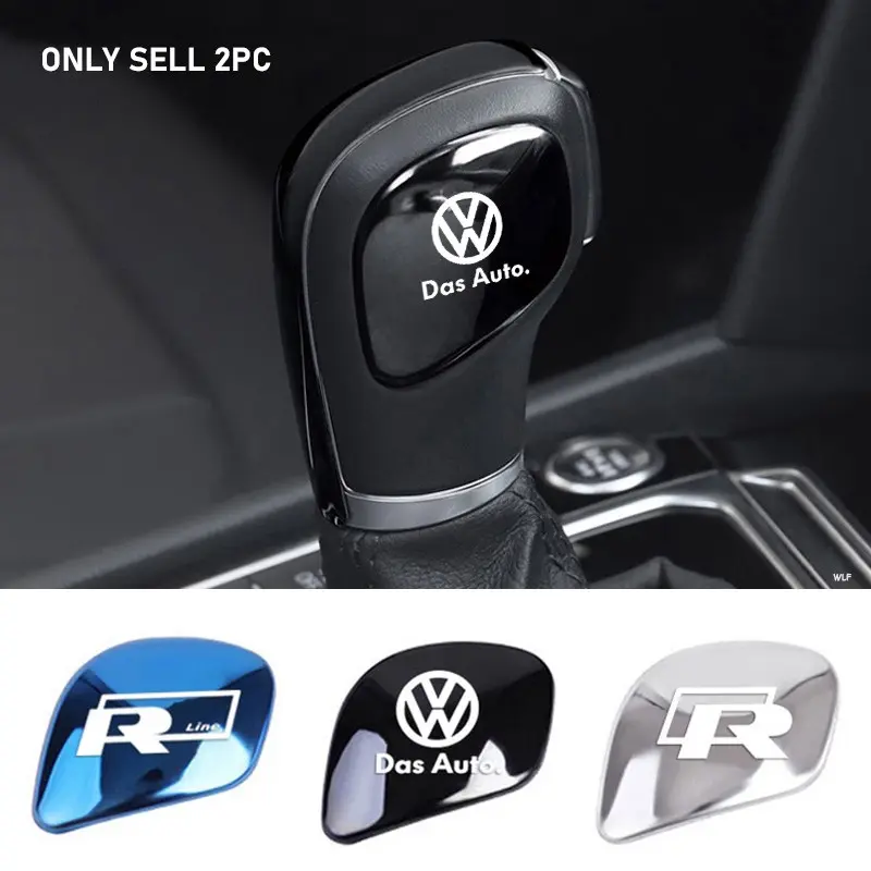 Car Gear Lever Badge Stickers Shift Stick Decals For Cars, Car Accessory, Automotive Interior Accessories, Automotive Decoration For Volkswagen GTI Polo Golf Passat Tiguan Arteon Touareg