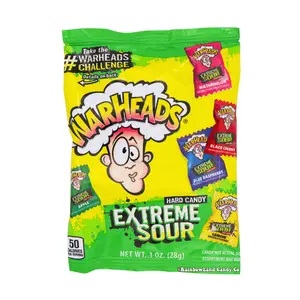 WarHeads Extreme Sour Hard Candy - Assorted Flavor Bag