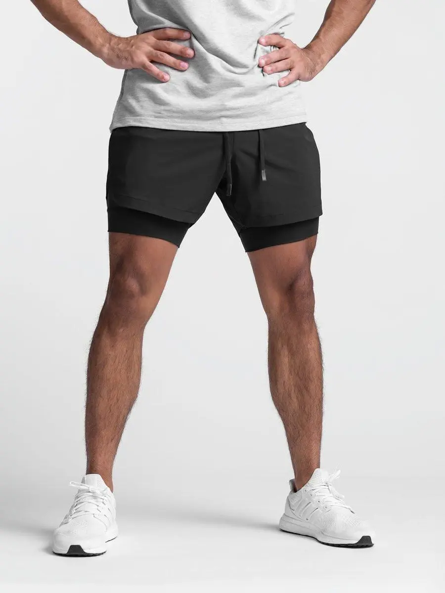 Men's 2-in-1 Athletic Shorts Inseam with Compression Liner, Anti-Bounce Phone Pocket & Towel Loop, Quick-Dry, Hyper-Breathable Mesh, 4-Way Stretch. Lightweight Summer Gym Shorts No Chafing. Perfect for Men's Fitness, Cross Training & Outdoor Sports., All-