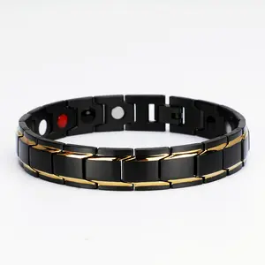 Unisex High-Quality Strong Magnetic Bracelet with 3500 Gauss Magnets, Double Magnetic Strength Relieves Hand Discomfort, Oxidation-Resistant, Skin-Friendly and Hypoallergenic, an Excellent Gift for Valentine's Day, Birthdays and New Year.