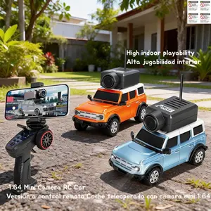 Mini Remote Control Camera Car, 1:64 Scale Fpv Drift Car, 720p HD Camera, 2.4GHz Transmitter, First-Person View, Suitable for Adults & Kids