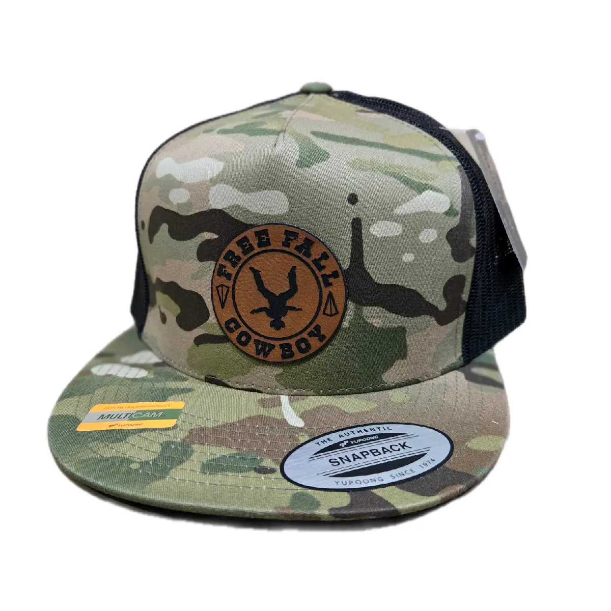 Free Fall Cowboy Camouflage Flat Bill Hat