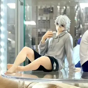 BLUE LOCK Action Figures Nagi Seishiro Anime Figure Sitting Figurine PVC Collectible Model Kids Doll Toys Gifts