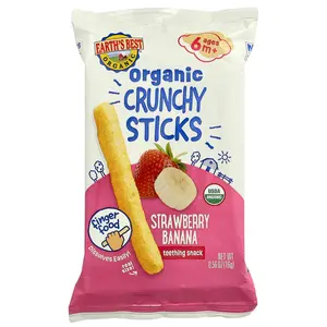 Earth's Best Organic Crunchy Sticks, 6+ Months, Strawberry Banana, 0.56 oz (16 g)